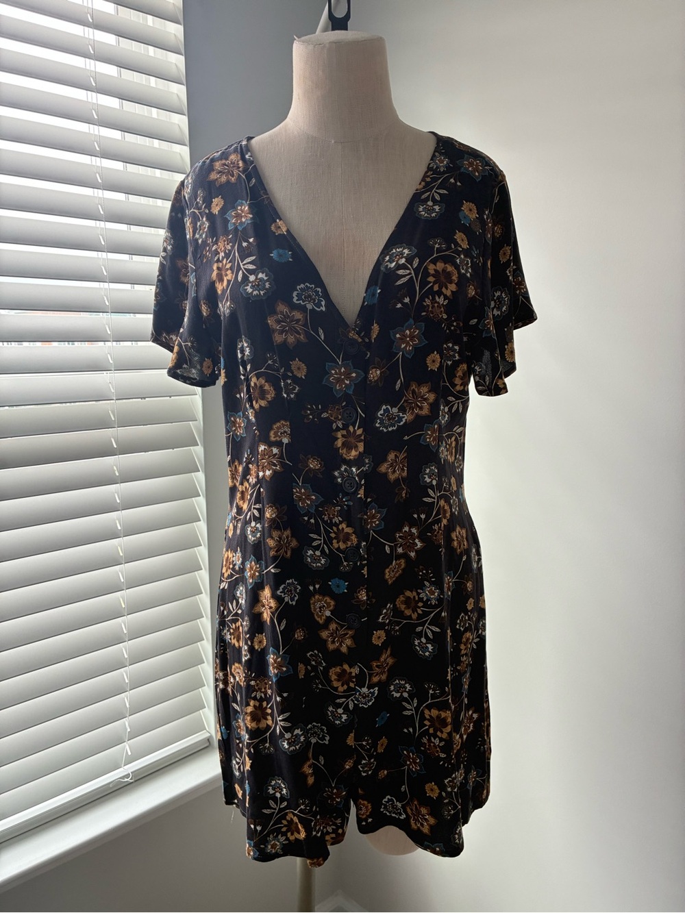 BB Dakota Steve Madden Women's Wildflower Bohemian V-Neck Romper